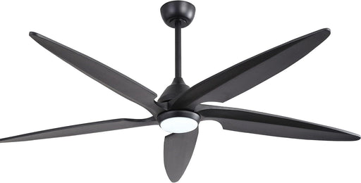 54 in. Modern Ceiling Fan with Light and Remote, Quiet Reversible DC Ceiling Fan with Downrods for Bedroom Living Room Dining Room -1-ErisView