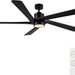 54 in. Modern DC Ceiling Fan with Lights and Remote, 5 Wood Reversible Blade Quietest Fan For Sleeping, Black Brass Ceiling Fan-19-ErisView