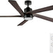 54 in. Modern DC Ceiling Fan with Lights and Remote, 5 Wood Reversible Blade Quietest Fan For Sleeping, Black Brass Ceiling Fan-37-ErisView