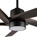 54 in. Modern DC Ceiling Fan with Lights and Remote, 5 Wood Reversible Blade Quietest Fan For Sleeping, Black Brass Ceiling Fan-45-ErisView