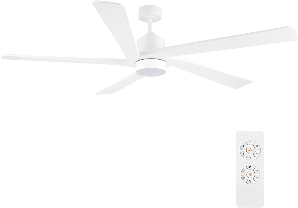 54 in. Modern DC Ceiling Fan with Lights and Remote, 5 Wood Reversible Blade Quietest Fan For Sleeping, Black Brass Ceiling Fan-46-ErisView
