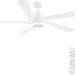 54 in. Modern DC Ceiling Fan with Lights and Remote, 5 Wood Reversible Blade Quietest Fan For Sleeping, Black Brass Ceiling Fan-46-ErisView