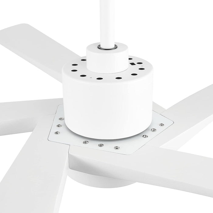 54 in. Modern DC Ceiling Fan with Lights and Remote, 5 Wood Reversible Blade Quietest Fan For Sleeping, Black Brass Ceiling Fan-54-ErisView