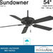 54 in. Outdoor Ceiling Fans with Pull Chain, Outdoor Ceiling Fans without Lights, Exterior Ceiling Fans-4-ErisView