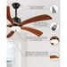 54 in. Outdoor Fans with Lights Remote Control, 5 Blades Wood Outdoor Fan for Patio, Exterior Fans-4-ErisView