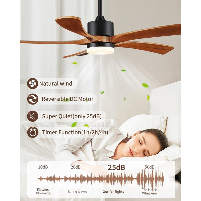 54 in. Outdoor Fans with Lights Remote Control, 5 Blades Wood Outdoor Fan for Patio, Exterior Fans-7-ErisView