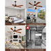 54 in. Outdoor Fans with Lights Remote Control, 5 Blades Wood Outdoor Fan for Patio, Exterior Fans-8-ErisView