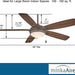 54 in. Recessed Ceiling Fan, Oil Rubbed Bronze Ceiling Fan, Contemporary Fans-3-ErisView