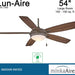 54 in. Recessed Ceiling Fan, Oil Rubbed Bronze Ceiling Fan, Contemporary Fans-4-ErisView