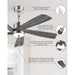 54 in. Remote Control Ceiling Fan and Light, Farmhouse Outdoor Fan for Patio, Modern Wood Reversible Quiet Ceiling Fans-4-ErisView