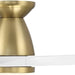 54 in. Smart Flush Mount Brass Ceiling Fan, Indoor Outdoor White Ceiling Fan with Light and Remote, Works with Alexa Ios android APP, 3 Blade Ceiling Fan-4-ErisView