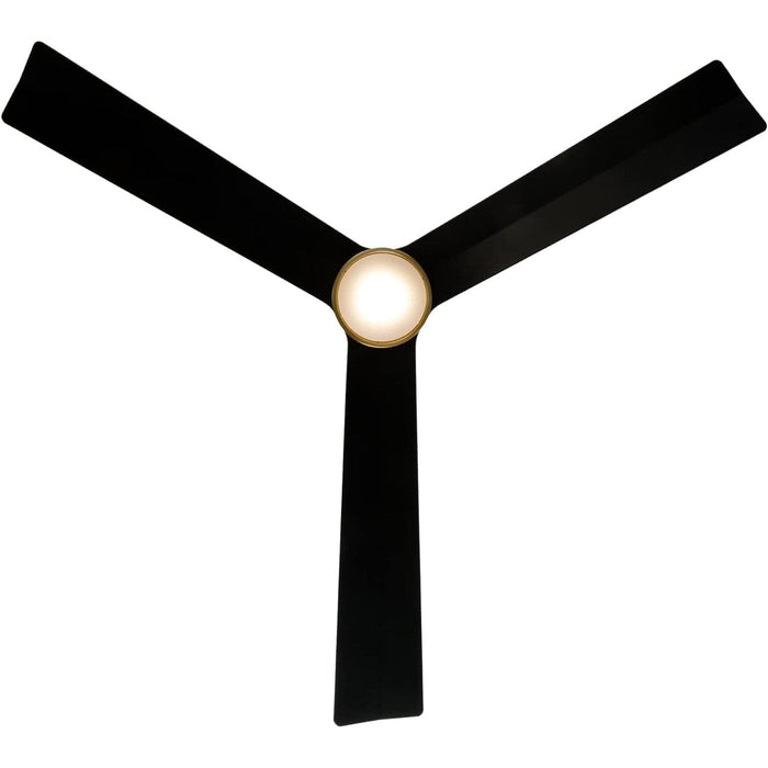 54 in. Smart Indoor Outdoor Ceiling Fan, 3 Blade Ceiling Fan, Matte White Ceiling Fan with LED Light and Remote, Works with Alexa and Ios Or android APP-15-ErisView