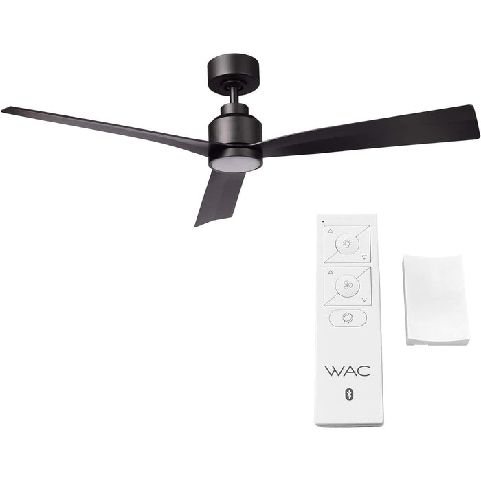 54 in. Smart Indoor Outdoor Ceiling Fan, 3 Blade Ceiling Fan, Matte White Ceiling Fan with LED Light and Remote, Works with Alexa and Ios Or android APP-17-ErisView