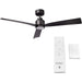 54 in. Smart Indoor Outdoor Ceiling Fan, 3 Blade Ceiling Fan, Matte White Ceiling Fan with LED Light and Remote, Works with Alexa and Ios Or android APP-17-ErisView