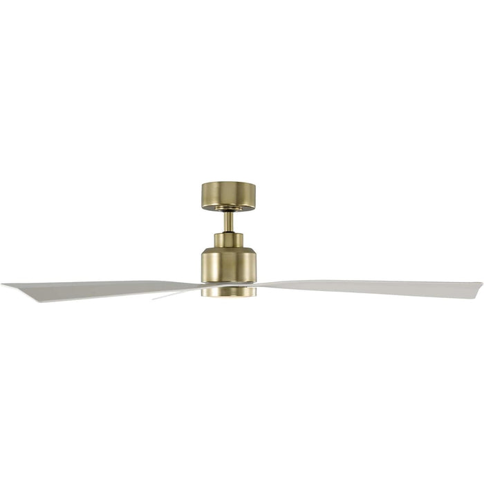 54 in. Smart Indoor Outdoor Ceiling Fan, 3 Blade Ceiling Fan, Matte White Ceiling Fan with LED Light and Remote, Works with Alexa and Ios Or android APP-22-ErisView