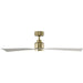 54 in. Smart Indoor Outdoor Ceiling Fan, 3 Blade Ceiling Fan, Matte White Ceiling Fan with LED Light and Remote, Works with Alexa and Ios Or android APP-22-ErisView