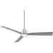 54 in. Smart Indoor Outdoor Ceiling Fan, 3 Blade Ceiling Fan, Matte White Ceiling Fan with LED Light and Remote, Works with Alexa and Ios Or android APP-26-ErisView
