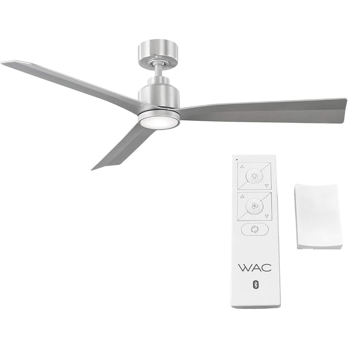 54 in. Smart Indoor Outdoor Ceiling Fan, 3 Blade Ceiling Fan, Matte White Ceiling Fan with LED Light and Remote, Works with Alexa and Ios Or android APP-27-ErisView