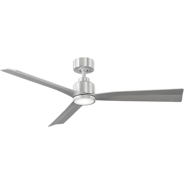 54 in. Smart Indoor Outdoor Ceiling Fan, 3 Blade Ceiling Fan, Matte White Ceiling Fan with LED Light and Remote, Works with Alexa and Ios Or android APP-28-ErisView