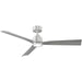 54 in. Smart Indoor Outdoor Ceiling Fan, 3 Blade Ceiling Fan, Matte White Ceiling Fan with LED Light and Remote, Works with Alexa and Ios Or android APP-28-ErisView