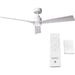 54 in. Smart Indoor Outdoor Ceiling Fan, 3 Blade Ceiling Fan, Matte White Ceiling Fan with LED Light and Remote, Works with Alexa and Ios Or android APP-2-ErisView