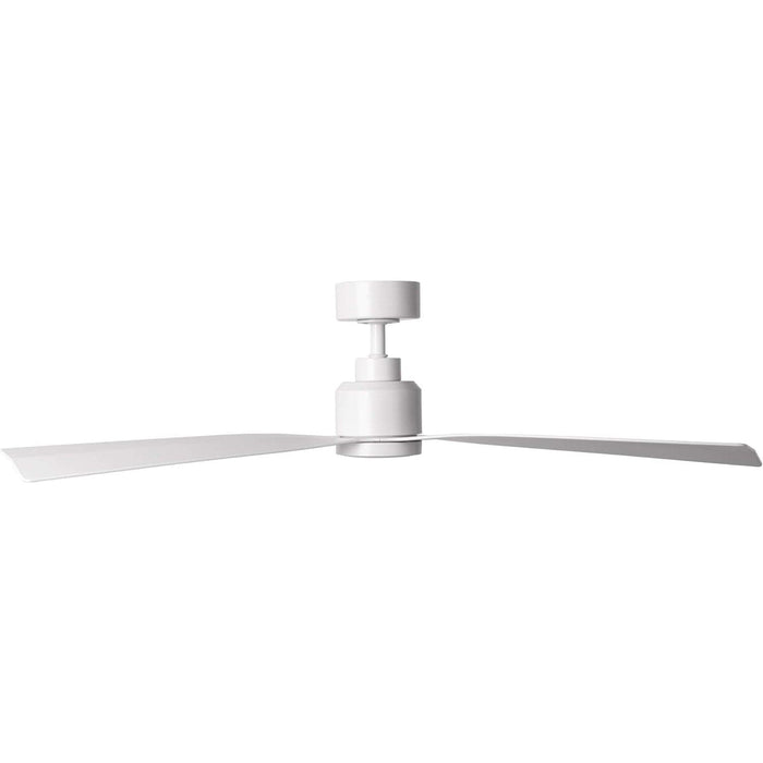 54 in. Smart Indoor Outdoor Ceiling Fan, 3 Blade Ceiling Fan, Matte White Ceiling Fan with LED Light and Remote, Works with Alexa and Ios Or android APP-3-ErisView