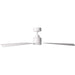 54 in. Smart Indoor Outdoor Ceiling Fan, 3 Blade Ceiling Fan, Matte White Ceiling Fan with LED Light and Remote, Works with Alexa and Ios Or android APP-3-ErisView