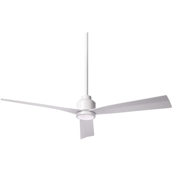 54 in. Smart Indoor Outdoor Ceiling Fan, 3 Blade Ceiling Fan, Matte White Ceiling Fan with LED Light and Remote, Works with Alexa and Ios Or android APP-1-ErisView