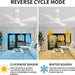 54 in. Wet Rated Ceiling Fans without Lights, Reversible Ceiling Fan with Remote Control, Waterproof Outdoor Fans for Porch Patio Gazebo, Gazebo Fan-13-ErisView