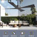 54 in. Wet Rated Ceiling Fans without Lights, Reversible Ceiling Fan with Remote Control, Waterproof Outdoor Fans for Porch Patio Gazebo, Gazebo Fan-3-ErisView
