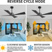 54 in. Wet Rated Ceiling Fans without Lights, Reversible Ceiling Fan with Remote Control, Waterproof Outdoor Fans for Porch Patio Gazebo, Gazebo Fan-5-ErisView