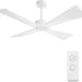 54 in. Wet Rated Ceiling Fans without Lights, Reversible Ceiling Fan with Remote Control, Waterproof Outdoor Fans for Porch Patio Gazebo, Gazebo Fan-9-ErisView
