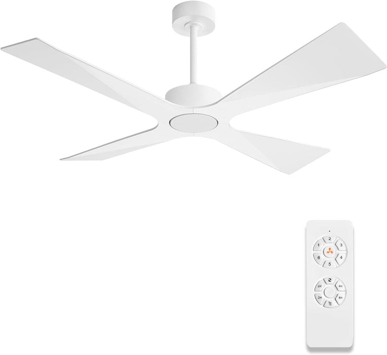 54 in. Wet Rated Ceiling Fans without Lights, Reversible Ceiling Fan with Remote Control, Waterproof Outdoor Fans for Porch Patio Gazebo, Gazebo Fan-9-ErisView