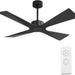 54 in. Wet Rated Ceiling Fans without Lights, Reversible Ceiling Fan with Remote Control, Waterproof Outdoor Fans for Porch Patio Gazebo, Gazebo Fan-1-ErisView