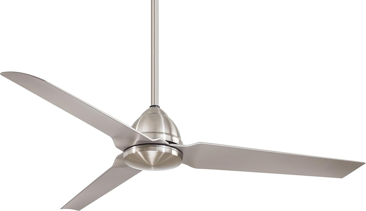 54 in. Wet Rated Outdoor Remote Control Ceiling Fans, Brushed Nickel Ceiling Fan-1-ErisView