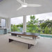 54 in. White Fancy Ceiling Fans, Unique Ceiling Fans with Lights-7-ErisView