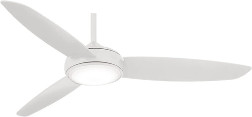 54 in. White Fancy Ceiling Fans, Unique Ceiling Fans with Lights-1-ErisView