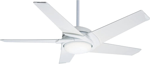 54 in. White Indoor Ceiling Fan with LED Light and Remote Control, Ceiling Hugger Ceiling Fan with Light-1-ErisView