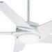 54 in. White Indoor Ceiling Fan with LED Light and Remote Control, Ceiling Hugger Ceiling Fan with Light-1-ErisView