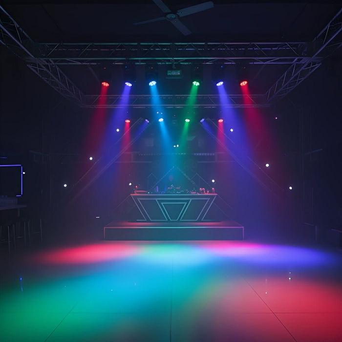Moving Head Spotlight - 540° Rotation RGB LED / Special Effects Lighting for DJ, Party, Stage Events