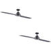 56 in. Black 2 Blade Ceiling Fan, Indoor Antique Remote Control Fan-1-ErisView