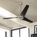 56 in. Contemporary Ceiling Fan NO Light, High End Ceiling Fan with Pull Chain, Reversible Fan in Winter Summer, Brushed Nickel Ceiling Fan-3-ErisView