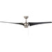 56 in. Contemporary Ceiling Fan NO Light, High End Ceiling Fan with Pull Chain, Reversible Fan in Winter Summer, Brushed Nickel Ceiling Fan-9-ErisView