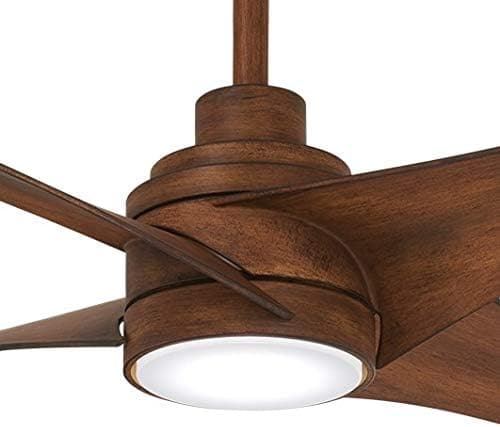 56 in. Dimmable LED Recessed Ceiling Fan Light, Distressed Koa Finish Ceiling Fan-4-ErisView