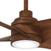 56 in. Dimmable LED Recessed Ceiling Fan Light, Distressed Koa Finish Ceiling Fan-4-ErisView