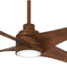 56 in. Dimmable LED Recessed Ceiling Fan Light, Distressed Koa Finish Ceiling Fan-1-ErisView