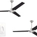 56 in. Indoor Commercial Ceiling Fan, Set of 2 Garage Ceiling Fan, Industrial Ceiling Fans, 3 Blade White Ceiling Fan-21-ErisView