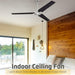 56 in. Indoor Commercial Ceiling Fan, Set of 2 Garage Ceiling Fan, Industrial Ceiling Fans, 3 Blade White Ceiling Fan-22-ErisView