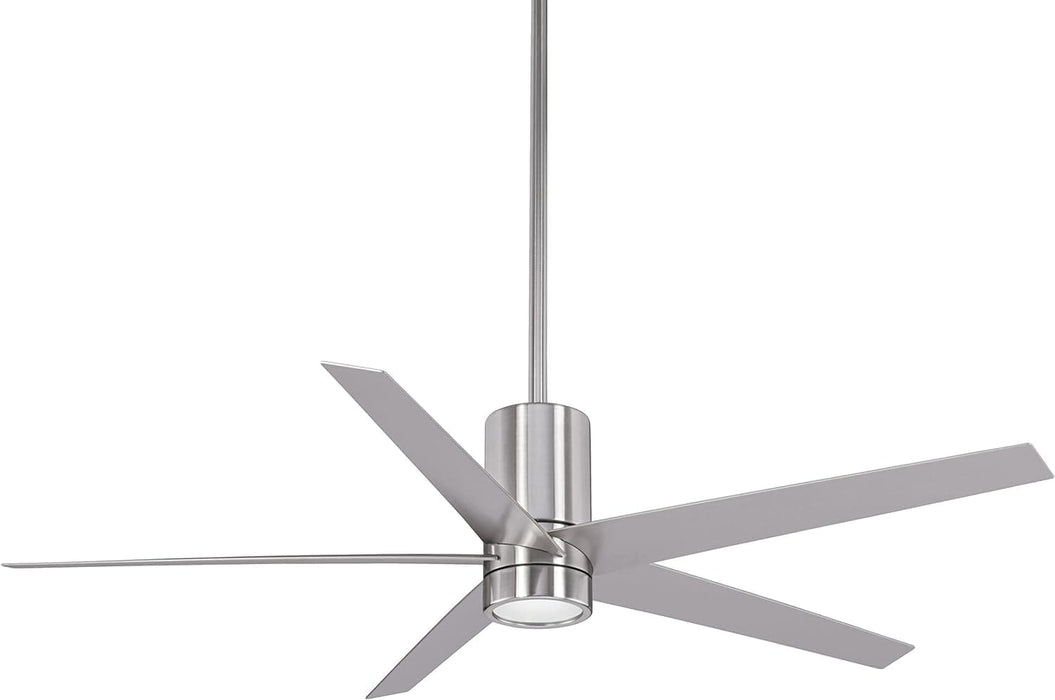 56 in. Indoor LED Ceiling Fan and Light, Brass Ceiling Fan with Remote-1-ErisView