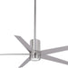 56 in. Indoor LED Ceiling Fan and Light, Brass Ceiling Fan with Remote-1-ErisView
